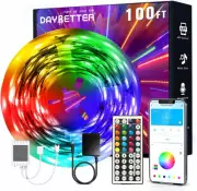 LED Strip Lights 100Ft, Smart Light with App Remote Control, RGB LED Lights for