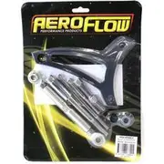 Aeroflow Black Standard Mount Billet Alternator Bracket - 289-302W RHS water pump hose inlet, AF64-4006BLK