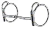 REINSMAN TRAIL DEE 3/8" STAINLESS DOUBLE FIVE SNAFFLE BIT 202
