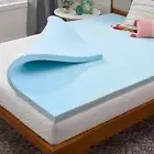 Queen Size Memory Foam Mattress Topper - 2 Inch Gel Infused Memory Foam - Plush