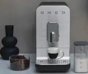 NEW Smeg Bean To Cup Automatic Coffee Machine Matte Black - BCC13BLMAU