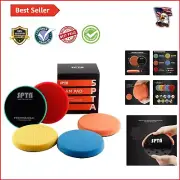 Complete 5-Piece Polishing Pad Set - 5.5 Inch for All Car Buffers and Polishers