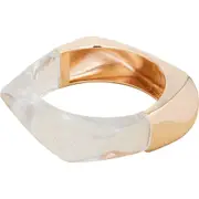 st. Moran Chunky Mixed Media Bangle in Gold at Nordstrom One Size
