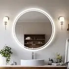 Super Bright Illuminated Bathroom Mirror Defog Circle Vanity Mirror EnergySaving