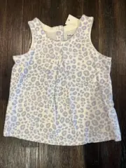 NWT BABY GAP GIRLS 2 2T LEOPARD PRINT SUMMER TOP TANK SHIRT NEW twins