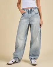 [DESU] DESU Women's Jacob Carpenter Jeans in Blasted Blue Garage Size 8 8 Blasted Blue Garage