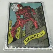 Vintage Daredevil Marvel Masterpieces Vending Machine Foil Prism Sticker 1992