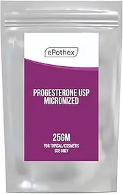 Progesterone Powder USP, Bioidentical Micronized Powder, Topical and Cosmetic, 25 Grams (25 Gram)