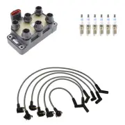Denso Ignition Coil Wires & 6 Bosch Platinum Spark Plugs Kit For Sable Taurus V6
