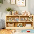 Montessori Shelf, Wooden Toy Storage Organizer for Books Toys, 2 Shelf Bookca...