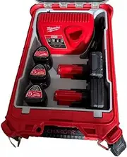 M12 Charger & Battery Insert Compatible with Milwaukee Packout 48-22-8435 Compact Organiser – 3D Printed Tools (Black)