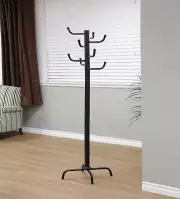 Frenchi Home Furnishing 8 Hooks Metal Coat Rack Black-2