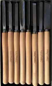 HAUTMEC Wood Lathe Chisel 8 Piece Set, Wood Lathe Turning Tools NEW Free Shipp