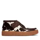 Clarks Mens Torhill Hi Brown Leather Casual Boots Shoes