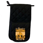 Best Trucking Dad Ever Truck Driver Mitt Kitchen Glove Mitts Double Oven Gloves