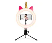 NEW Unicorn LED Ring Light w/ Tripod Stand 8x16 USB power 3 colors photo video