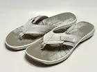 CLARKS Women's Brinkley Jazz Sandals White Synthetic Size 10 M New With Box