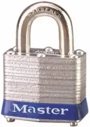 3BLU Laminated Steel Lockout Tagout Safety Padlock with Key Blue |Free Shipping