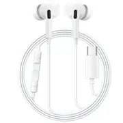 Baseus Encok CZ18 In-Ear Wired Earphones USB Type-C Earbud Wired w/ Mic Control - White