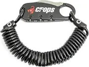 Crops CP-SPD08-01 Compact Wire Lock Q3 | 3mm x 1800mm 3-Digit Dial (Black)