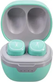 Altec Lansing Nanobuds Wireless Earbuds w/ Charging Case &Touch Controls - Mint