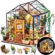 DIY Miniature House Kit Greenhouse, Tiny House Kit for Adults to Build, Mini Ho