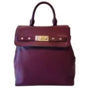 Michael Kors Addison Medium Leather Backpack, Oxblood