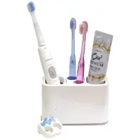 在飛比找momo購物網優惠-【日本LEC】可變換收納牙刷架