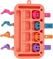 Lmyit Baby Activity Board - Sensory Board Toy - Educational Kids Activity, Silicone Plug-in Toy for Children Aged 1-3 Years Old