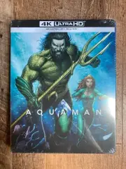 Aquaman w. Steelbook (4K UHD + Blu-ray, 2018, Jason Momoa, Region Free) *NEW*