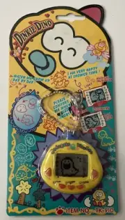 NEW Original RakuRaku DinoKun YELLOW Dinkie Dino Electronic Virtual Pet TK-910