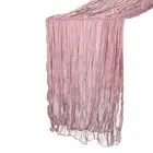 13Ft Cheesecloth Table Runner 35 x 157 Inch Rustic Gauze Tablecloth, Rust Red