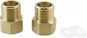TAODAN 2PCS 1/2 Inch NPT Male to Female Brass Fitting Reducing Adapter for Showerheads Bathtub Spouts Pipe Line Pipe Connector