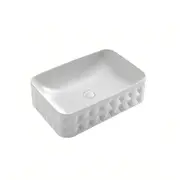 600*395*130mm Infinity Rectangle Gloss White/Matt White/Matt Black Ceramic Above Counter Basin
