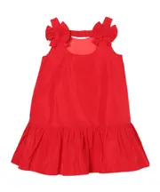 bow-detail dress 6Y,10Y Red
