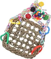 Mipcase 1Set Hanging Bird Hammock Climbing for Parakeets and Parrots Funny Swinging Bird Stand for and Decorative Home