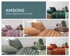Flat Sheets 100% Cotton King Single Fitted Sheet With Pillowcases Bedding Set