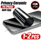 Privacy Matte Ceramic Screen Protector For iPhone 16 15 14 13 12 11 Pro X XS MAX