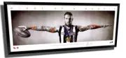 DANE SWAN MINI WINGS COLLINGWOOD FC OFFICIAL AFL PRINT SIGNED FRAMED MEMORABILIA