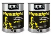 U-POL 711 Flyweight Smooth Lightweight Auto Body Filler 3 Liter (2 Pack)
