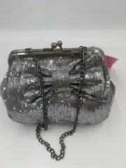 Betsey Johnson Sequin Evening bag clutch Chain strap brand new with tags