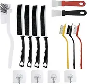 Crevice Cleaning Brushes - 14PCS Toilet Cleaning Brush, Hard Bristle Crevice Cleaning Brush Set, for Groove Corner, Bathroom Kitchen Tiles, Window Slots,and Toilet.