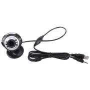 USB 50.0 M 6 LED Webcam Camera Web Cam With Built in Mic for LaptopY9esk k.pi