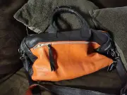 Iris Tyler Orange/Brown leather Bag Style no. 3224