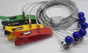 Set Schiller 10 leads Ecg Cable with Adult Chest Suction Cup Bulb And Limb Clamp