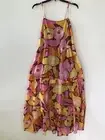 NEW Banjanan Hazel Organic Cotton Midi Dress Euphoric Bloom Paprika Large NWT