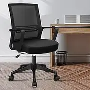 ALFORDSON Mesh Office Chair Executive Computer Ergonomic Chair, Swivel Desk Chair Gaming Chair, Fina All Black