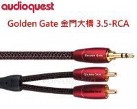 【富豪音響】美國線聖Audioquest Golden Gate(3.5-RCA)金門大橋 3.5轉RCA訊號線1.0M