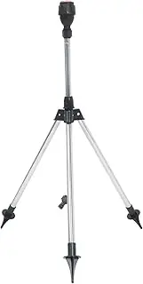 BESPORTBLE Stainless Steel Tripod Sprinkler Head for Yard Large Area Sprinkler 360° Rotation Easy Install for Garden Irrigation