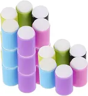 DECORNIJIA 24pcs Soft Finger Sponge Applicator for DIY Painting Comfortable Art Tools for Boy Girl and Adults for Crafting and Drawing Precision Control Colors Included